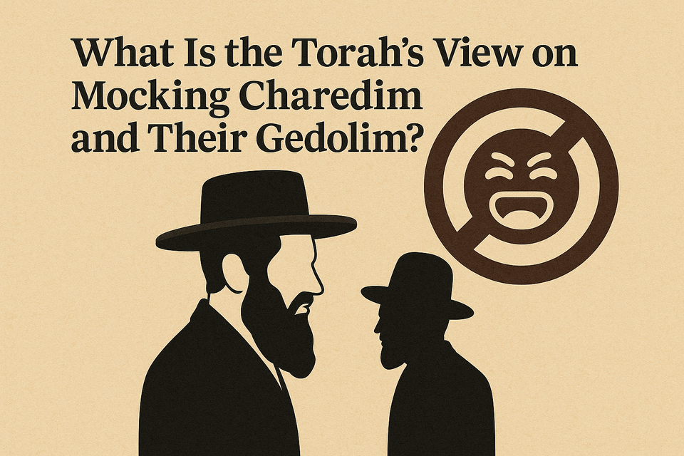 What Is the Torah’s View on Mocking Charedim and Their Gedolim?