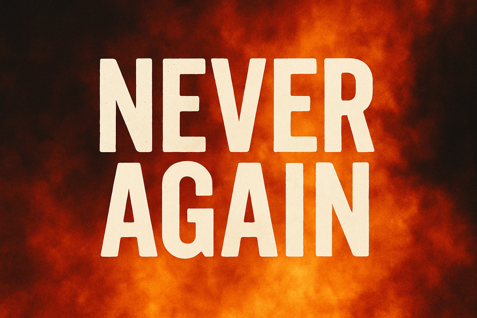 What Is the Charedi View on the Phrase “Never Again”?